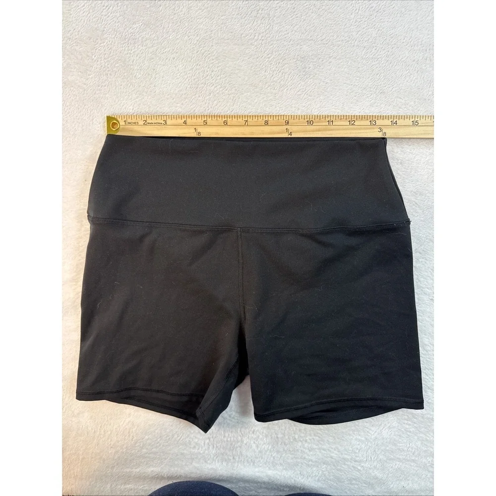 Gym‎ Bike Yoga Set Shorts +Cross Sport Bra Tracksuit Athletic Black Large